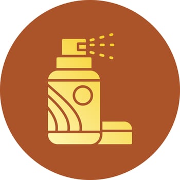 Hairspray Creative Icon Design vector