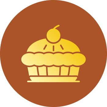 Apple Pie Creative Icon Design vector