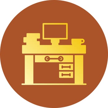 Desk Creative Icon Design vector