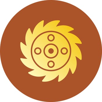 Saw Blade Creative Icon Design vector