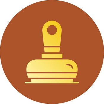 Rubber Stamp Creative Icon Design vector