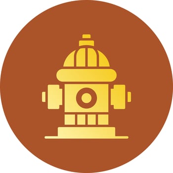 Fire Hydrant Creative Icon Design vector