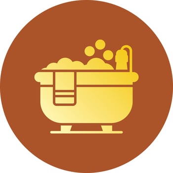 Bathtub Creative Icon Design vector