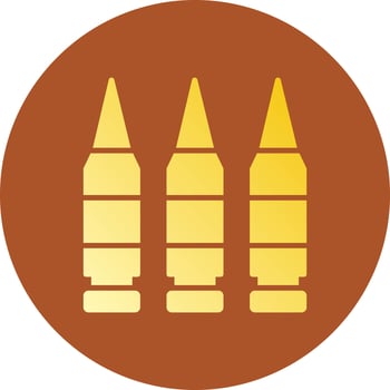 Bullets Creative Icon Design vector