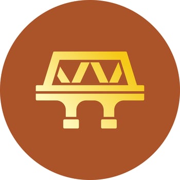 Bridge Creative Icon Design vector