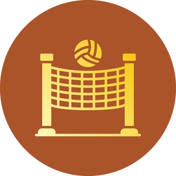 Volleyball Creative Icon Design vector