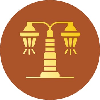 Street Lamp Creative Icon Design vector