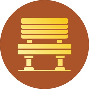 Bench Creative Icon Design vector