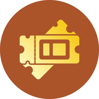 Ticket Creative Icon Design vector
