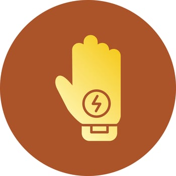 Glove Creative Icon Design vector