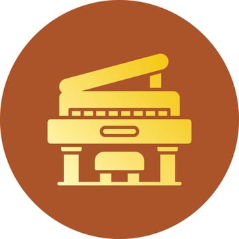 Piano Creative Icon Design vector