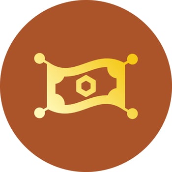 Magic Carpet Creative Icon Design vector