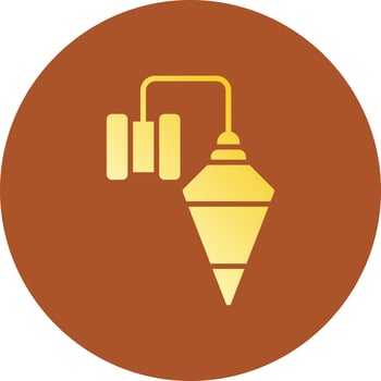 Plumb Bob Creative Icon Design vector