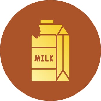 Milk Carton Creative Icon Design vector