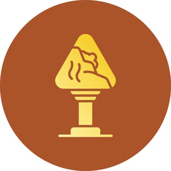 Avalanche Sign Creative Icon Design vector