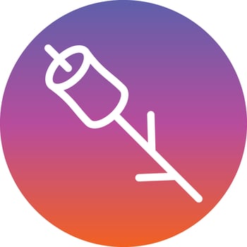 Marshmallows Vector Icon Design
