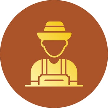 Farmer Creative Icon Design vector