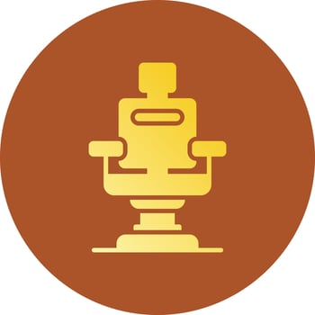 Barber Chair Creative Icon Design vector