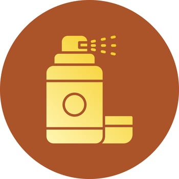 Hair Spray Creative Icon Design vector