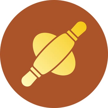 Rolling Pin Creative Icon Design vector