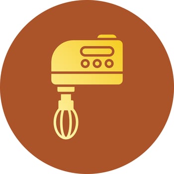 Hand Mixer Creative Icon Design vector