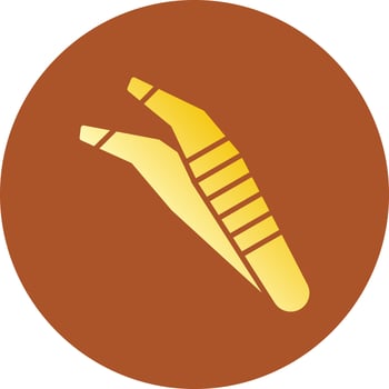 Tweezers Creative Icon Design vector