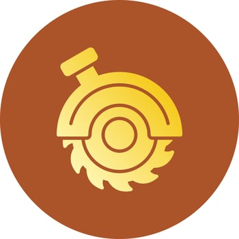 Circular Saw Creative Icon Design vector