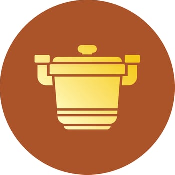 Pot Creative Icon Design vector
