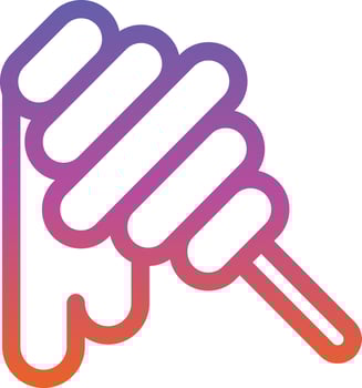 Honey Stick Vector Icon Design