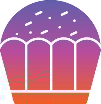 Cupcake Vector Icon Design