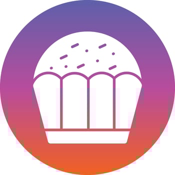 Cupcake Vector Icon Design