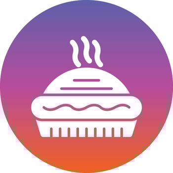 Pie Vector Icon Design