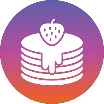 Pancakes Vector Icon Design