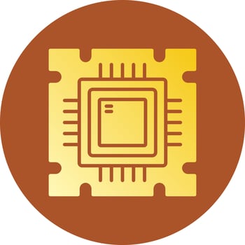 Processor Creative Icon Design vector