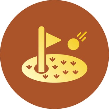 Golf Creative Icon Design vector