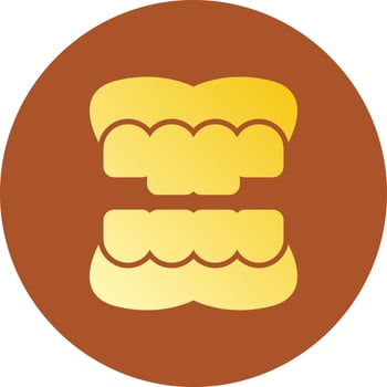 Denture Creative Icon Design vector