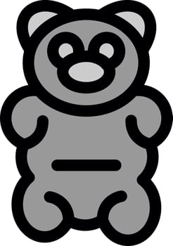 Gummy Bear Vector Icon Design