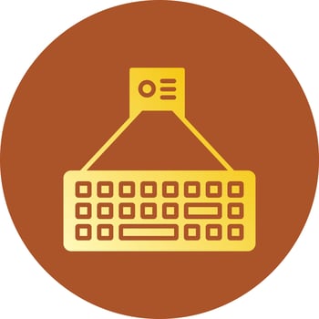 Laser Keyboard Creative Icon Design vector