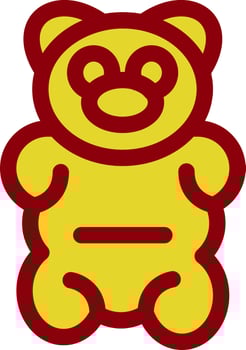 Gummy Bear Vector Icon Design
