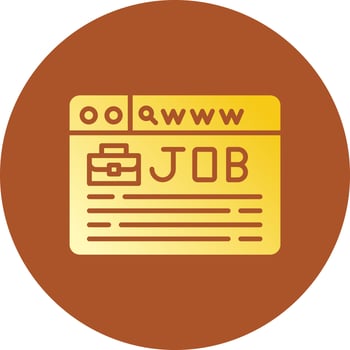 Job Search Creative Icon Design vector