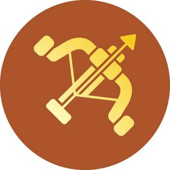Crossbow Creative Icon Design vector