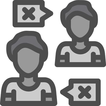 People Disagree Vector Icon Design