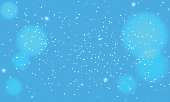 Abstract blurred vector background with light glare, bokeh and glowing particles. Lighting effects of flash. background in blue color. Vector illustration
