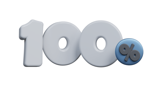 3D One Hundred Percent png