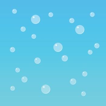 Bubbles in flat style vector