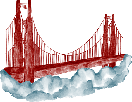 watercolor bridge clip art png