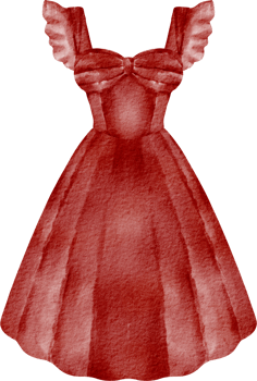 watercolor fashion dress png