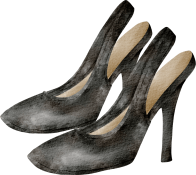 watercolor high heels png