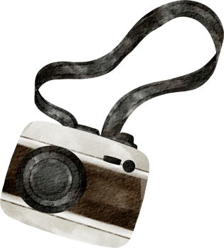 watercolor camera travel clip art png
