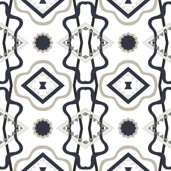 Geometric ethnic pattern with square triangle diagonal abstract ornament design for clothing fabric textile printing, handcraft, embroidery, carpet, curtain, batik, wallpaper wrapping, vector seamless